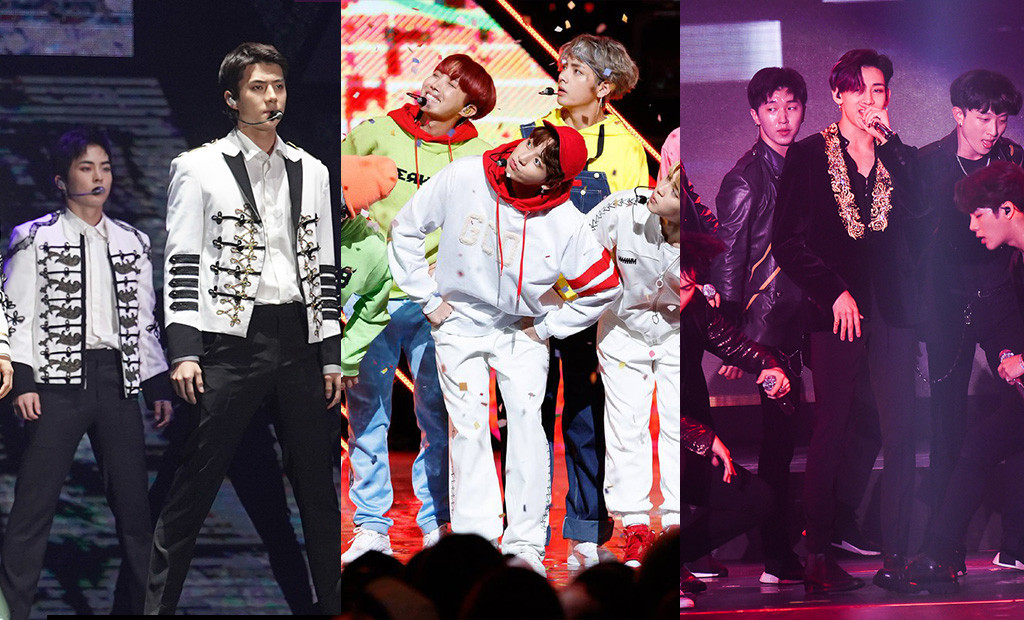 EXO, BTS, GOT7 EXO, BTS, GOT7